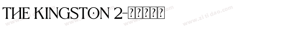The Kingston 2字体转换